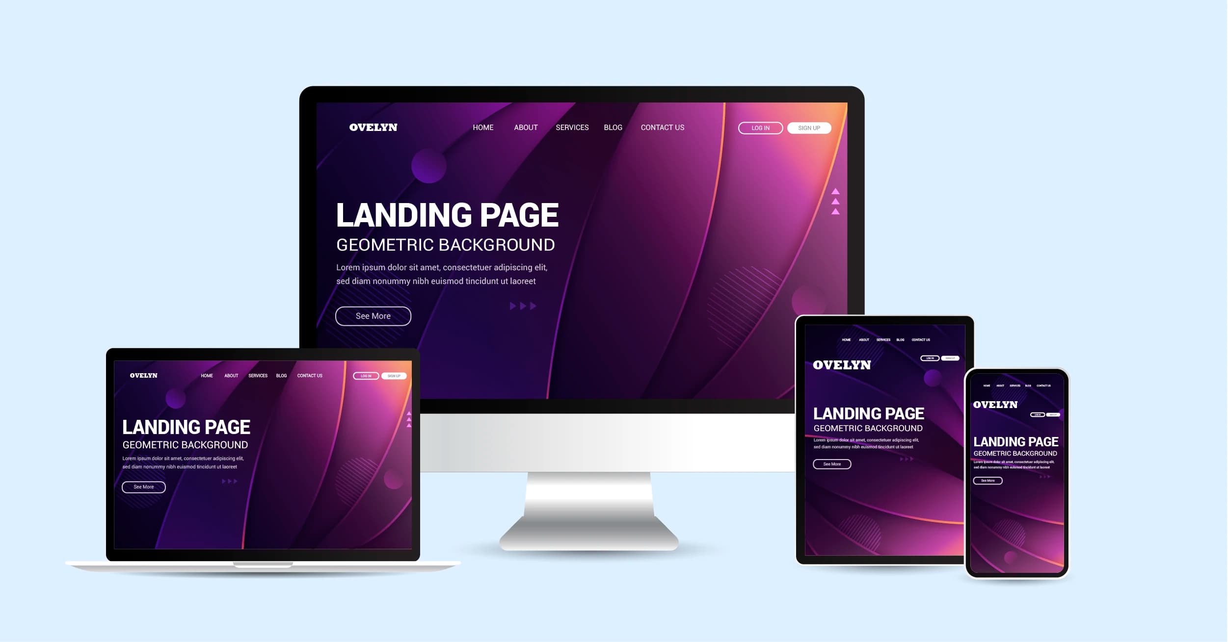 صفحة هبوط - OVELYN